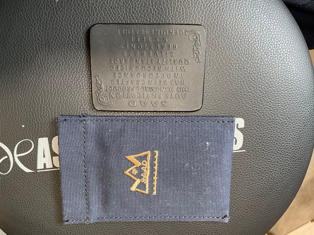 SAADレザー　長財布　ブラック