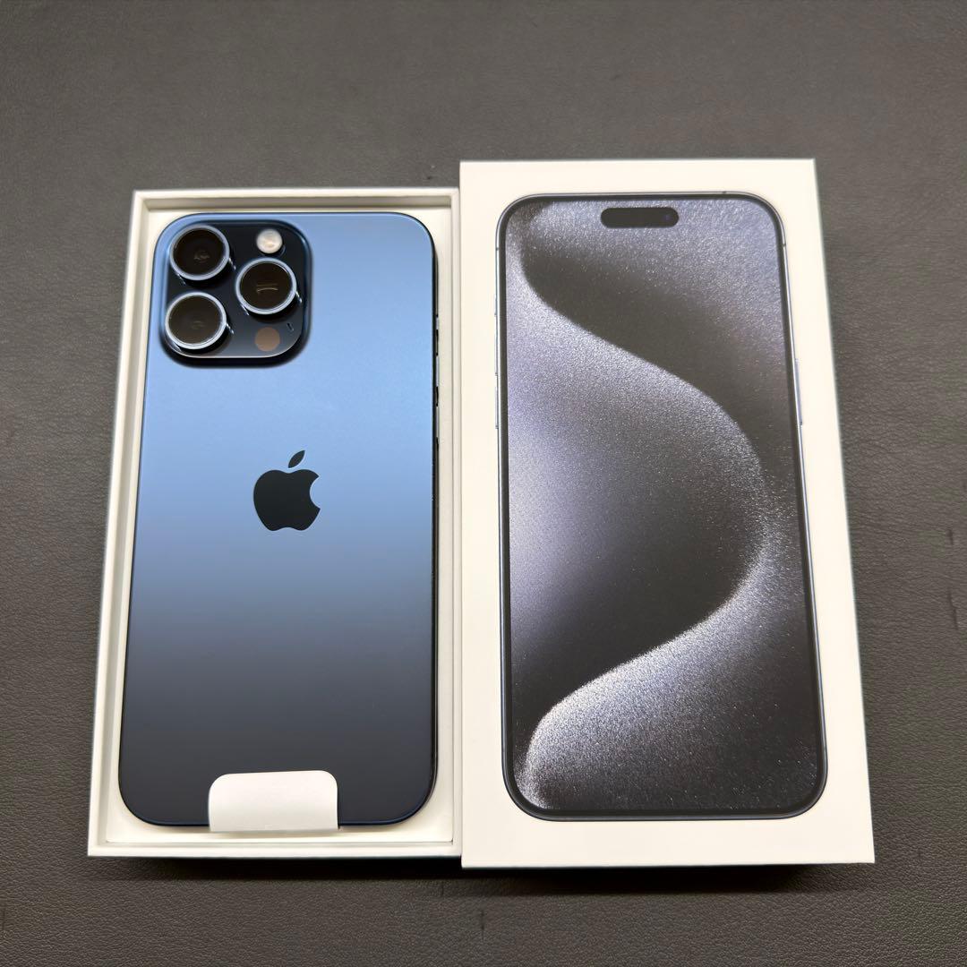 iPhone 15Pro Max【256GB、ブルーチタニウム】
