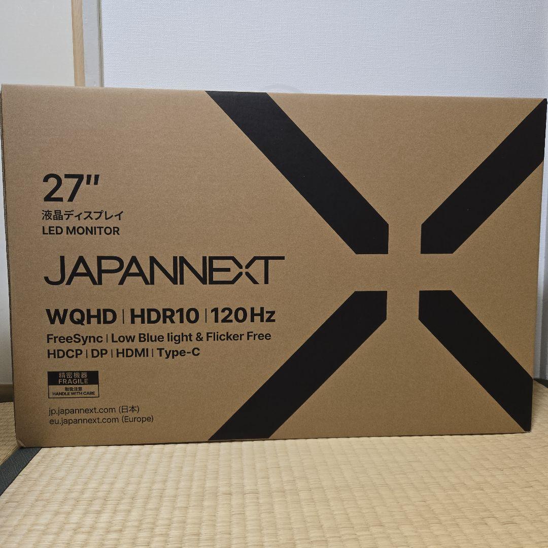 JAPANNEXT 27インチ WQHD IPS液晶モニター