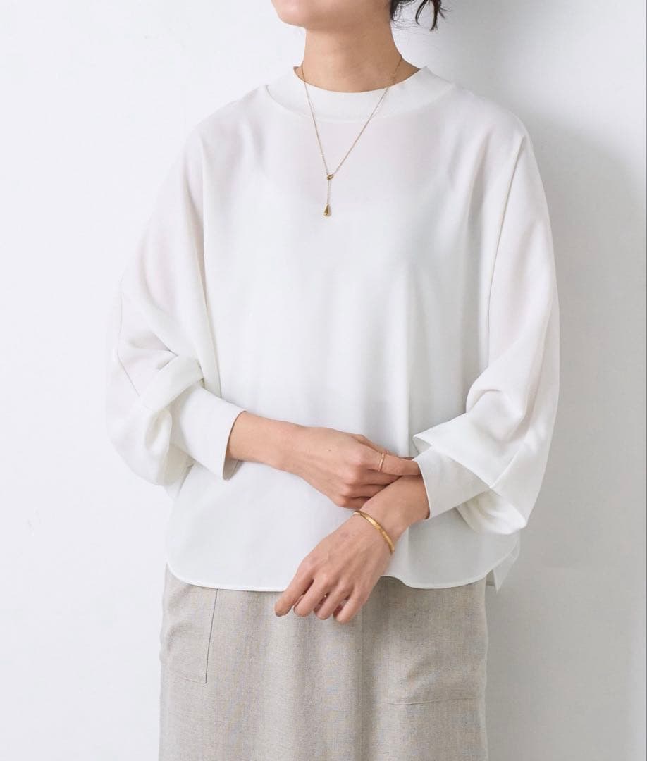 ◎ハッチマル◎専用 タグ付　ビアズリー ニットコンビドルマンブラウス　Fサイズ