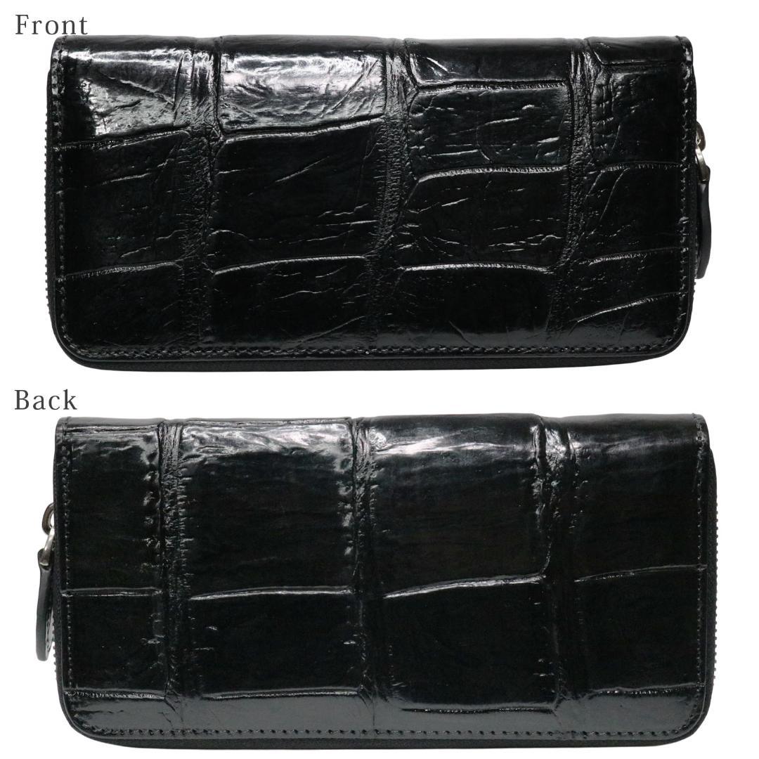 40z クロコダイル 長財布 メンズ レディース 新品未使用 ラウンドファスナー