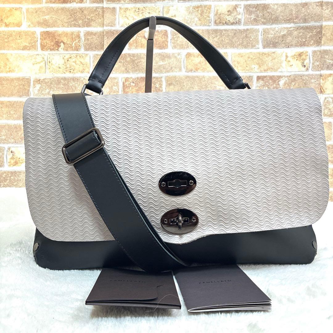 【美品】ザネラート POSTINA L ショルダーバッグ　　ハンドバッグ