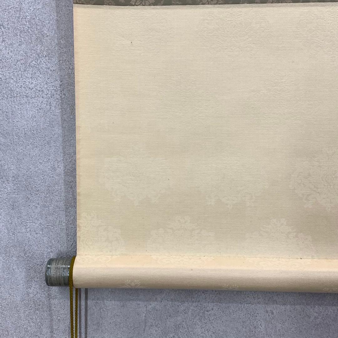 掛軸 奥田吟水 水仙に雀 共箱 花鳥図