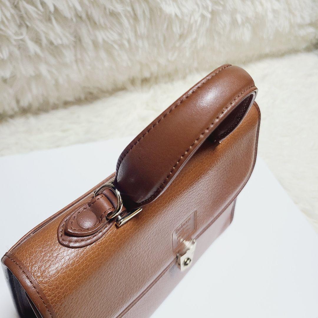 バーバリー ハンドバッグ フォーマルバッグ レザー ロゴ ゴールド金具 チェック