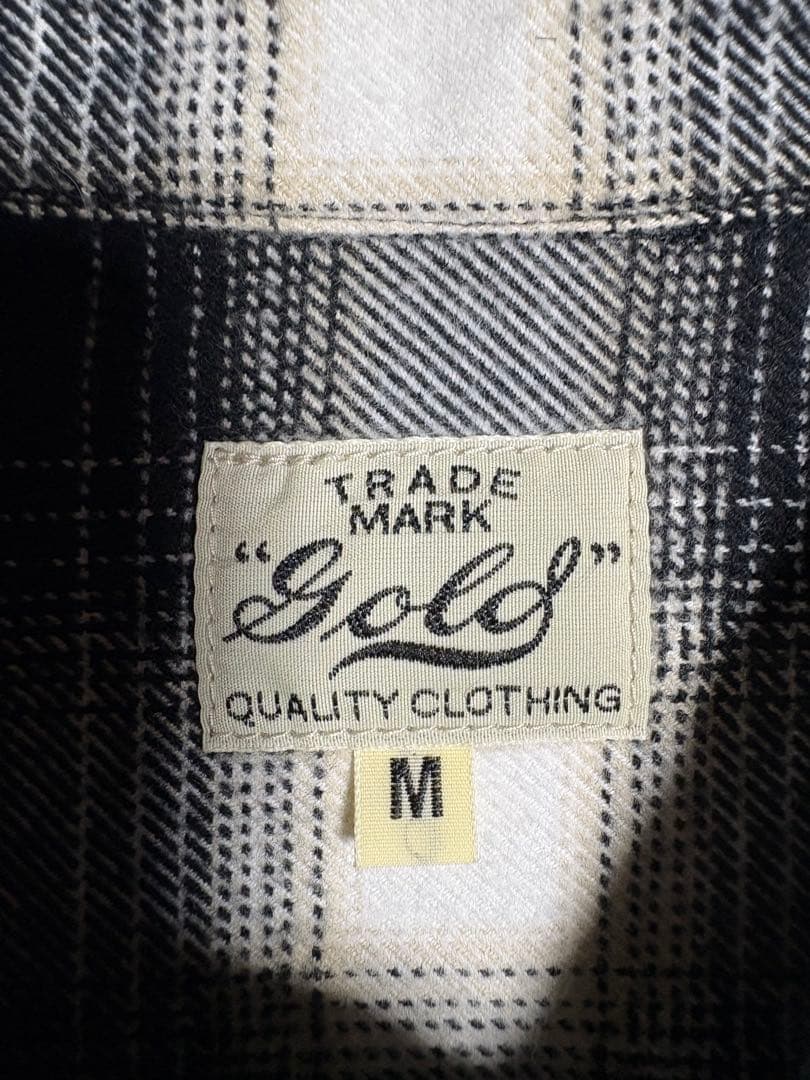 東洋gold HEAVY NEL CHECK SHIRT M