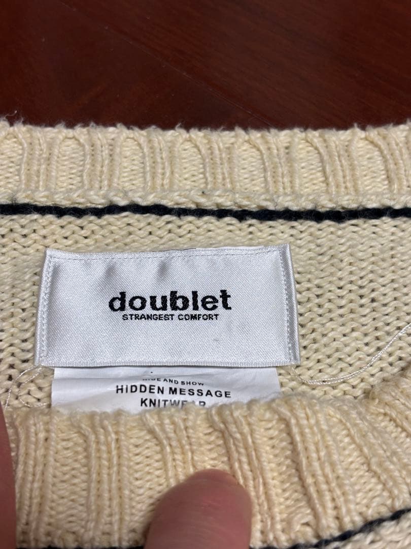 doublet hidden message knit/ダブレット/ニット
