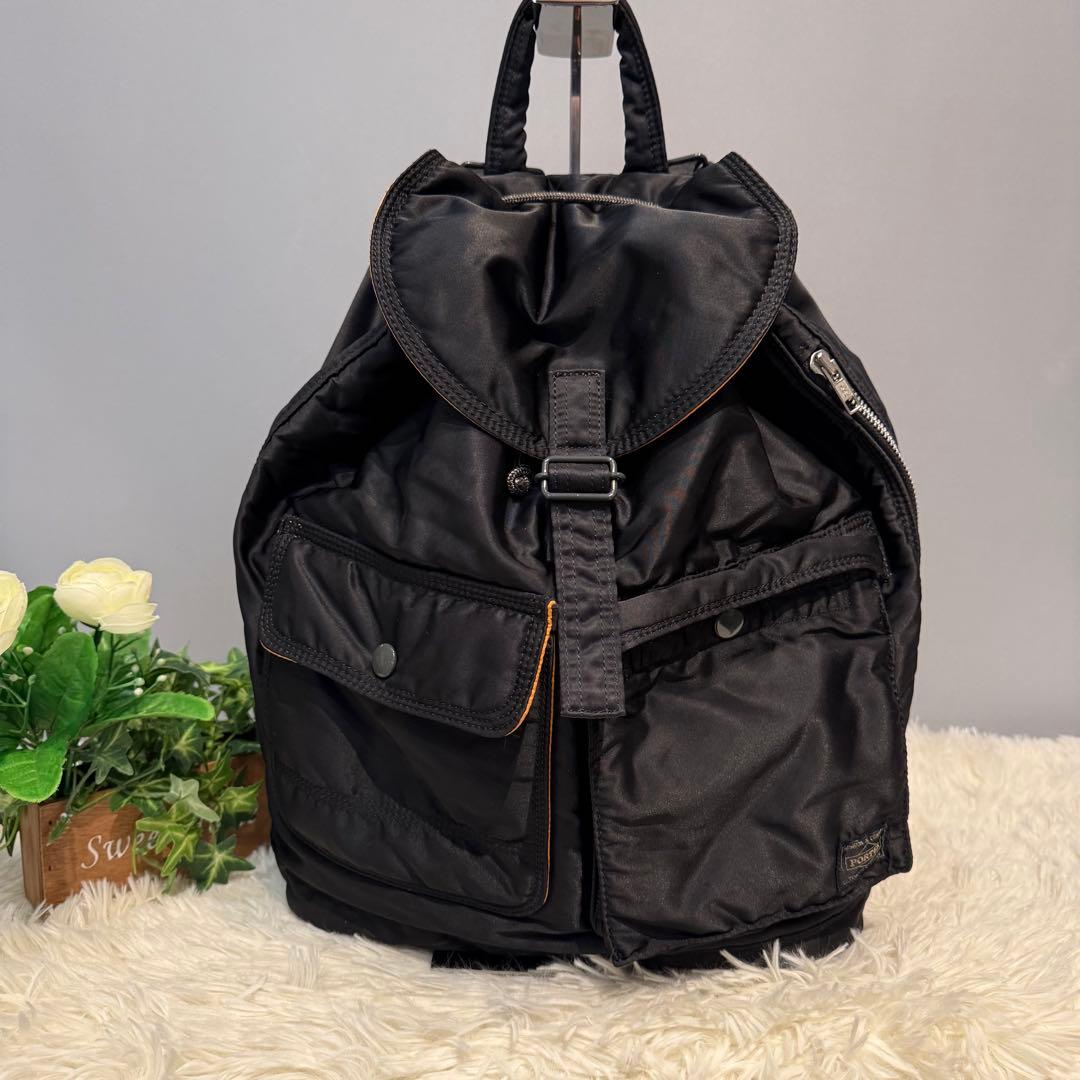 最安値【美品】希少 レア PORTER TANKER リュック ブラック
