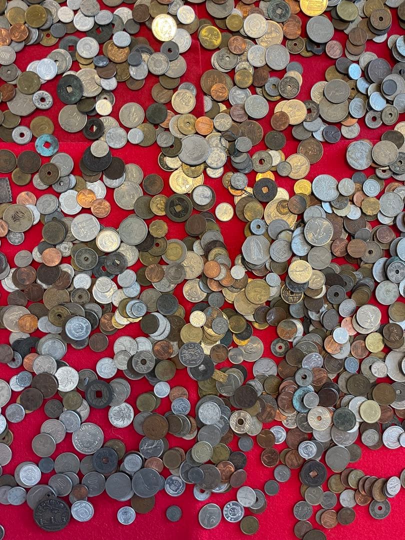 外国硬貨　日本古銭　貨幣　硬貨　記念　他　いろいろ　約10.8kg