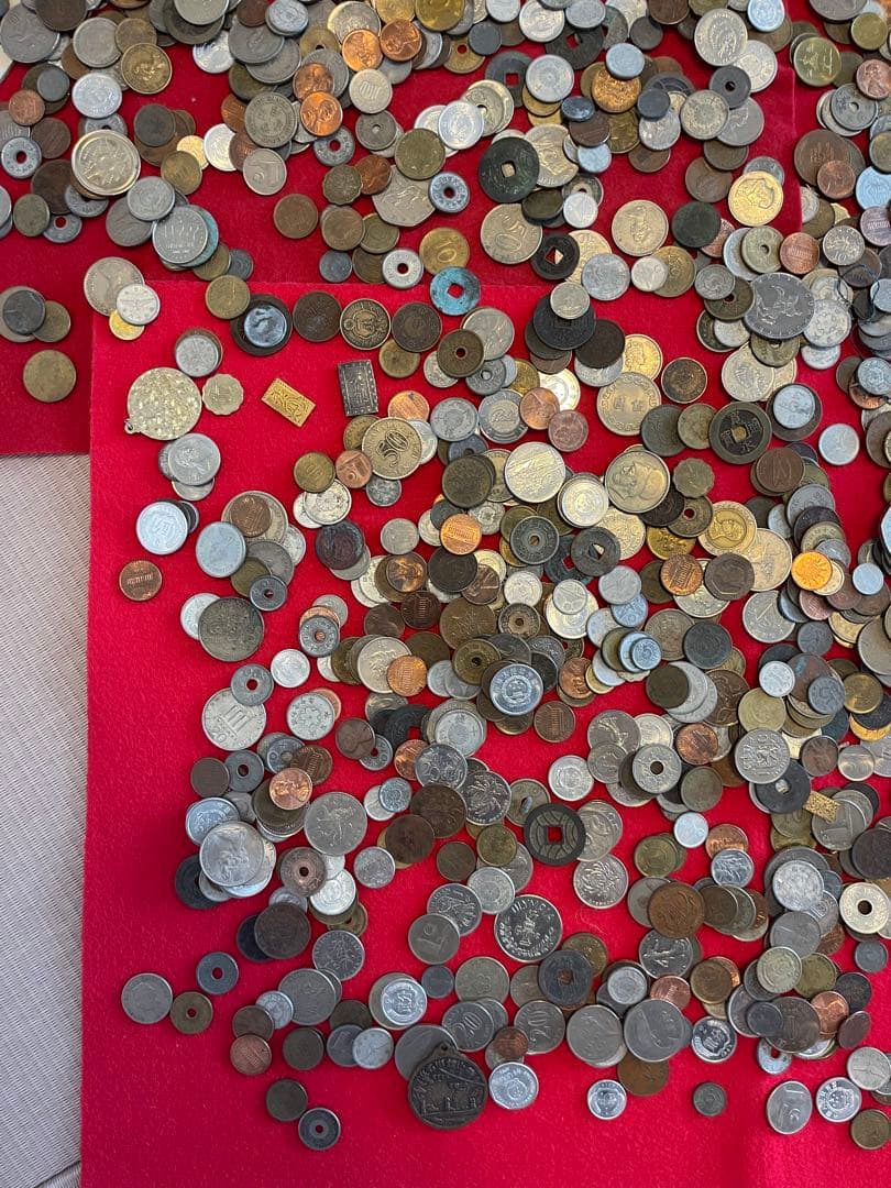 外国硬貨　日本古銭　貨幣　硬貨　記念　他　いろいろ　約10.8kg