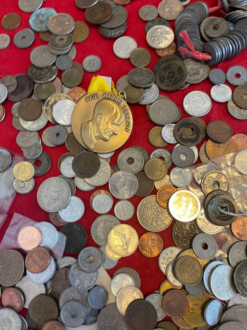 外国硬貨　日本古銭　貨幣　硬貨　記念　他　いろいろ　約10.8kg