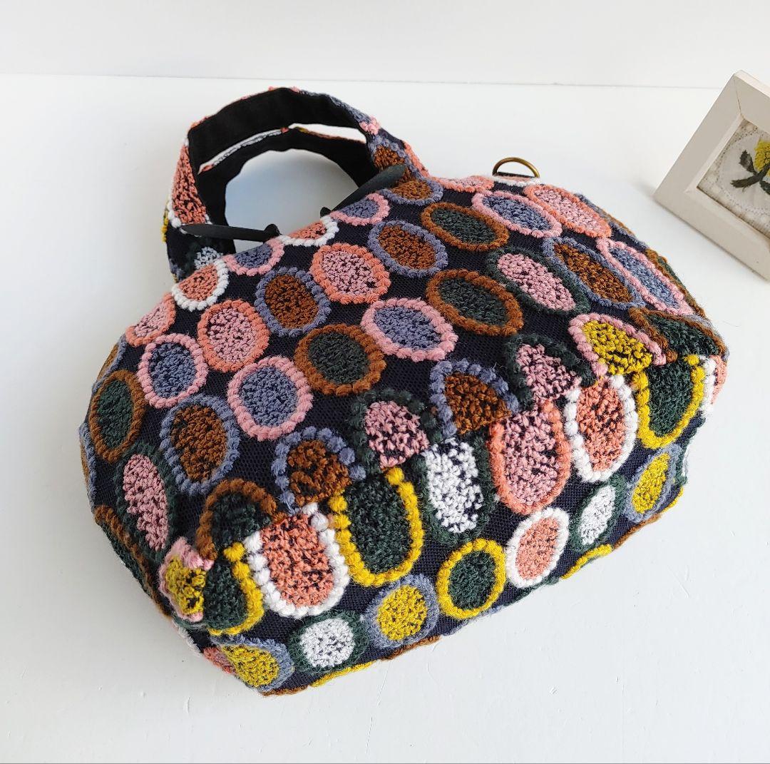 ミナペルホネン 超レア ピンクミッスク ミニサイズファスナーバッグ②