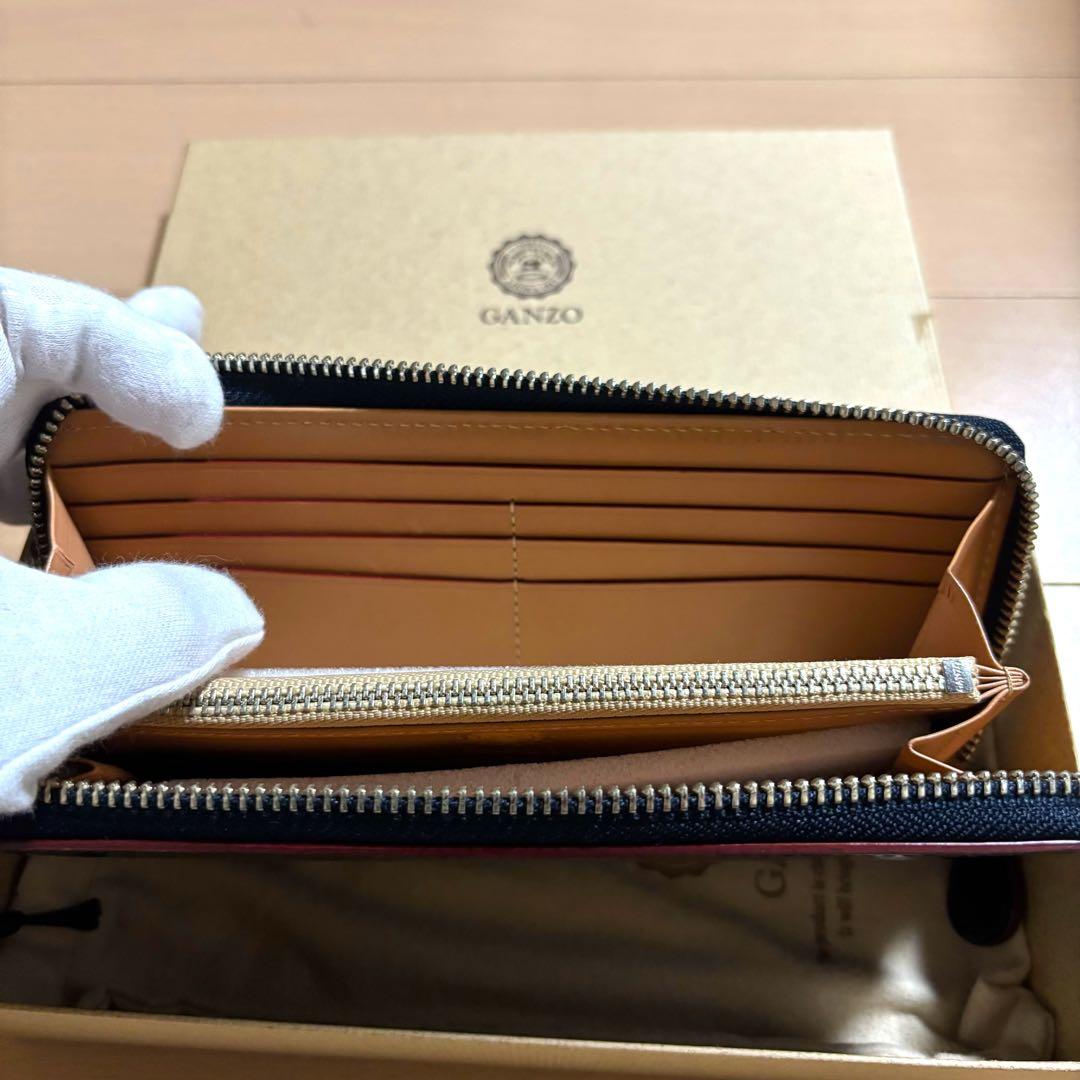 超激レア　ガンゾ　ganzo コードバン　長財布　ラウンドジップ　黒　完売品