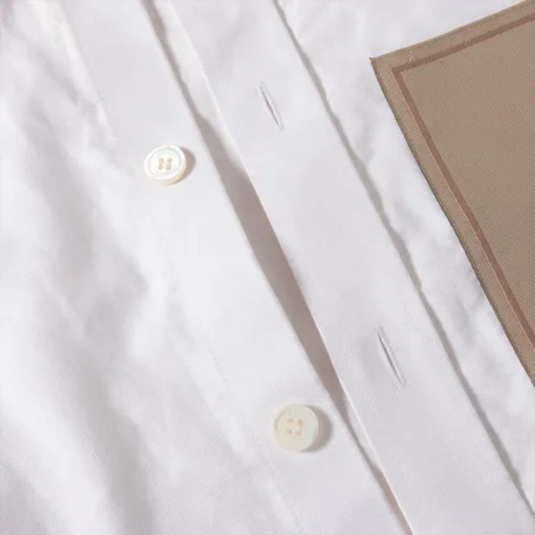 BURBERRY ホワイト シャツ ポケット付き