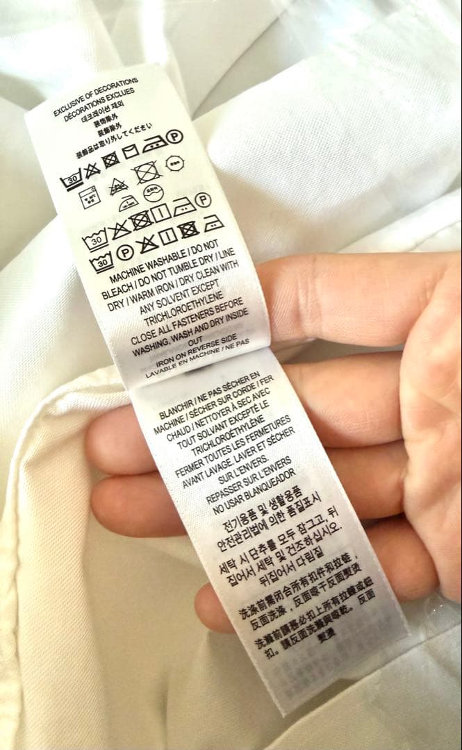 BURBERRY ホワイト シャツ ポケット付き