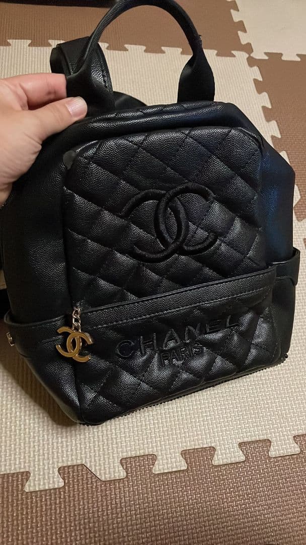 値下げ不可‼️CHANEL リュック レザー ブラック ノベルティ