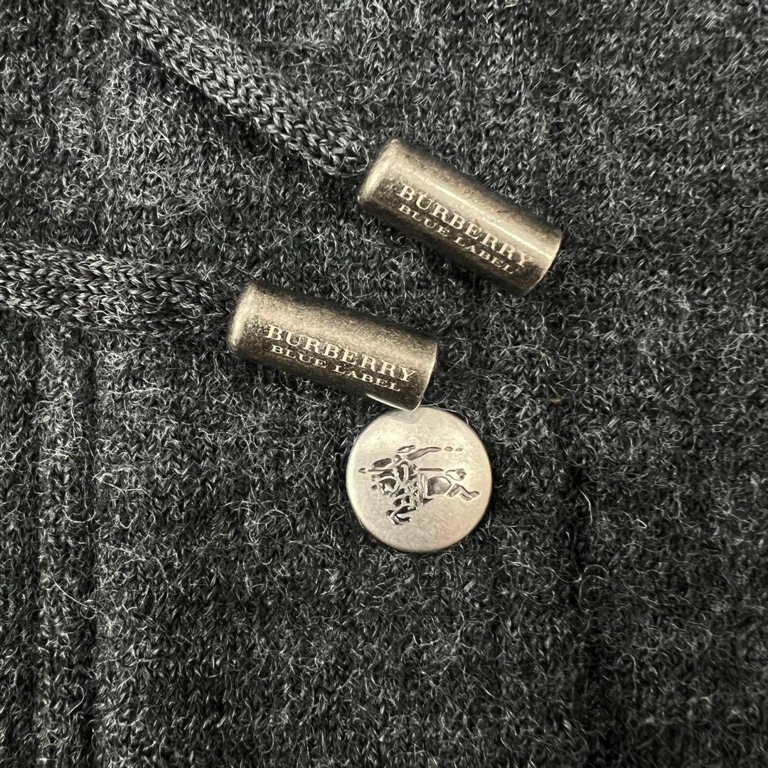 【希少】バーバリーブルーレーベル　スタジャン　フード　チェック　38