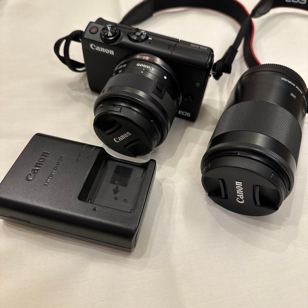 Canon EOS M100 ミラーレス一眼 レンズ2本付