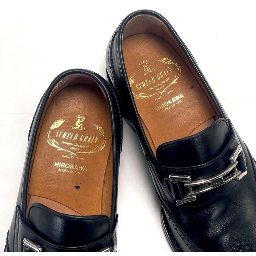 最終価格 美品 SCOTCH GRAIN ウイング チップ ビットローファー