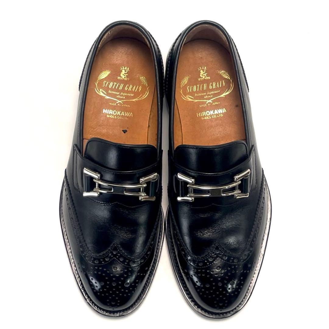 最終価格 美品 SCOTCH GRAIN ウイング チップ ビットローファー