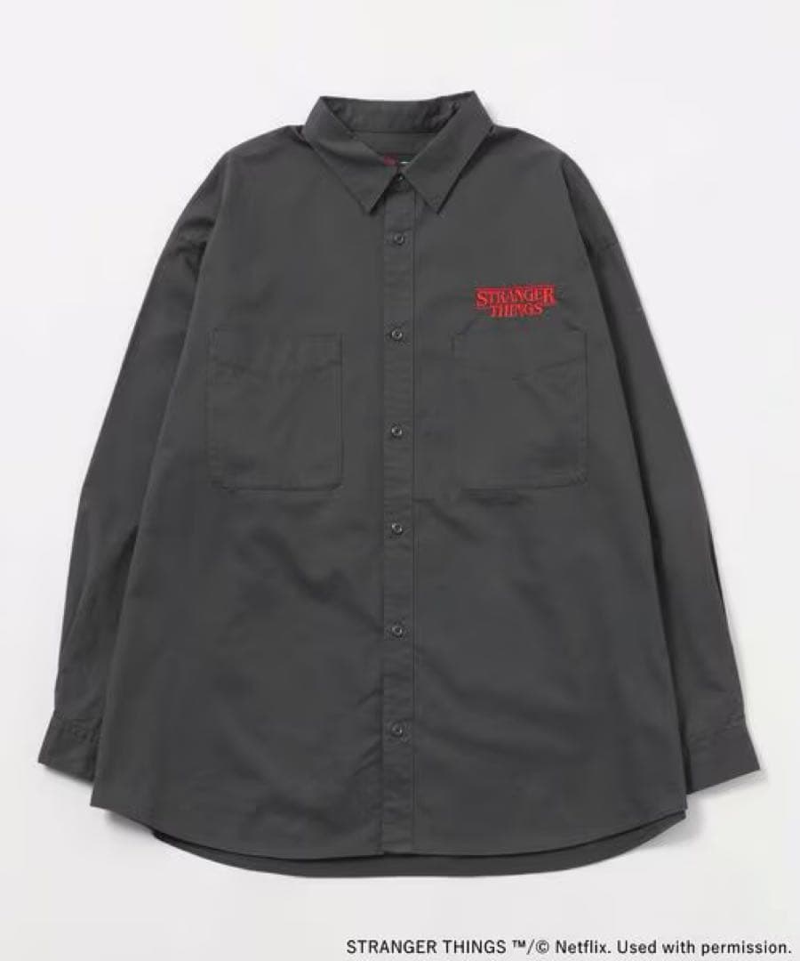ニコアンド　ストレンジャーシングス　コラボグラフィックシャツ　Lサイズ