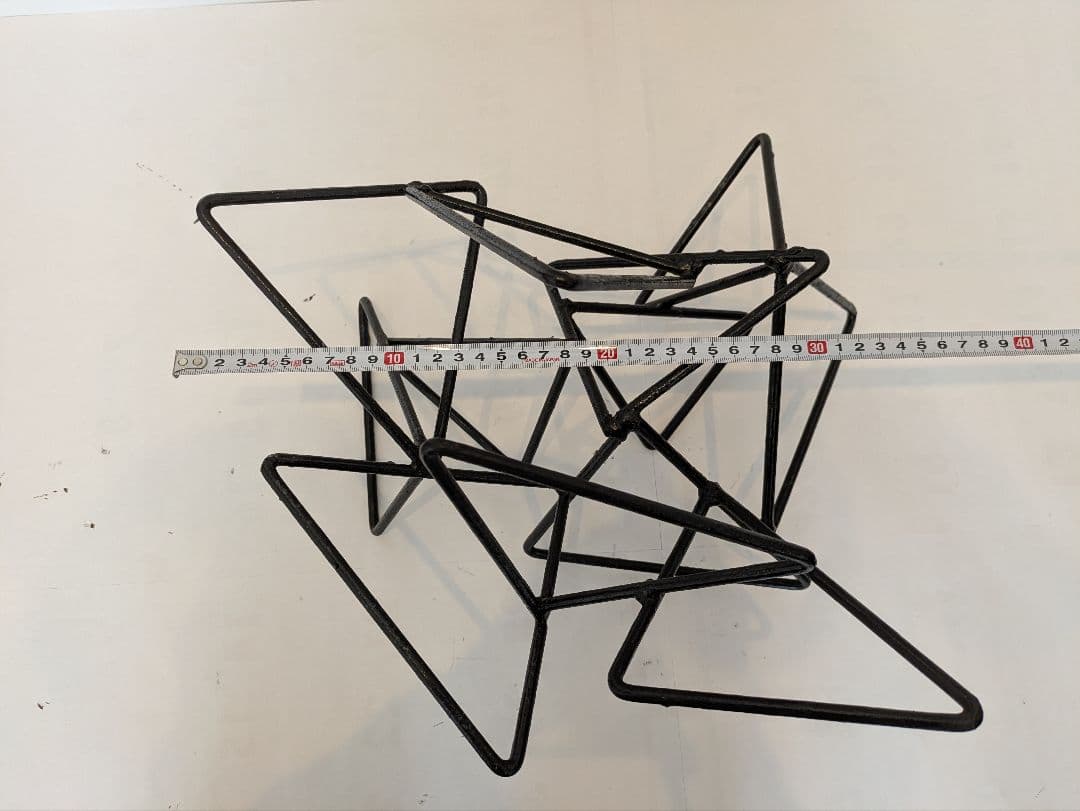 鉄花器オブジェ　3個