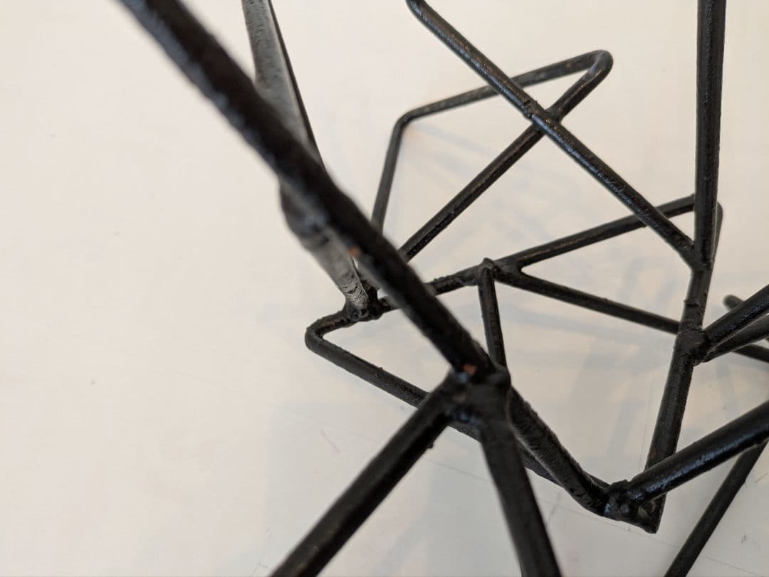 鉄花器オブジェ　3個