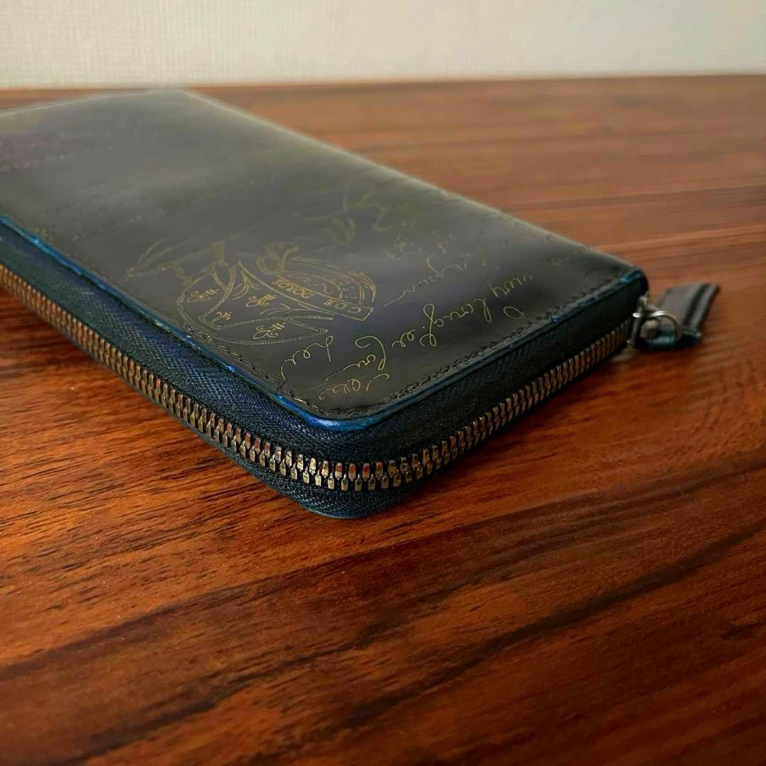 【貴重！！】ベルルッティ イタウバ 長財布 ゴールデンパティーヌ ネイビー