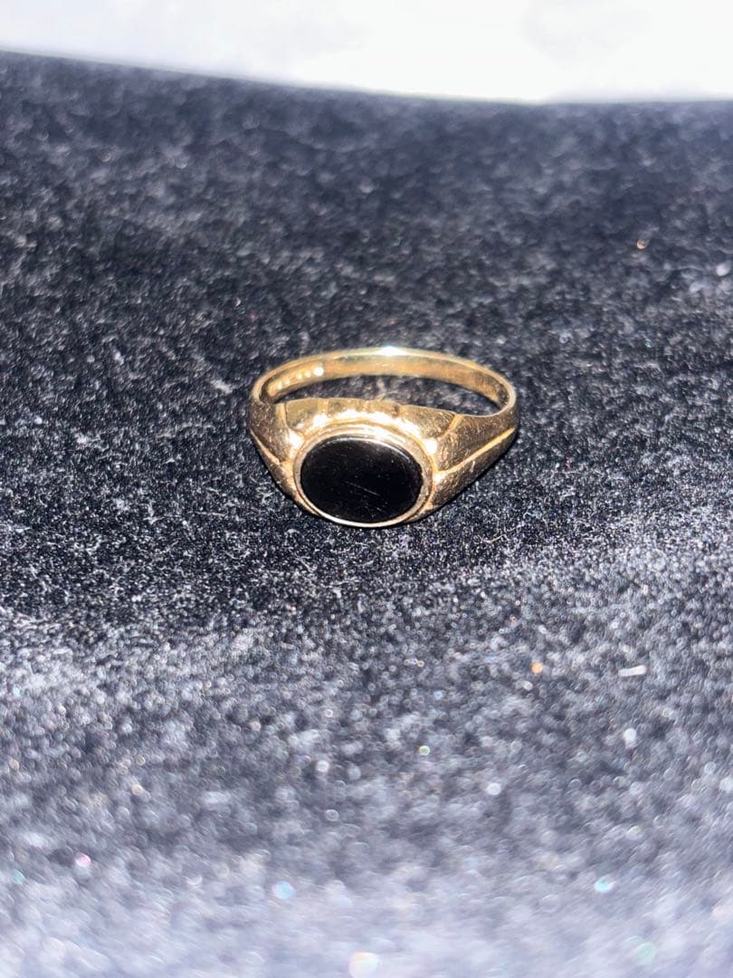 アクセサリー U.K. VINTAGE 9ct Yellow Gold Signet Ring