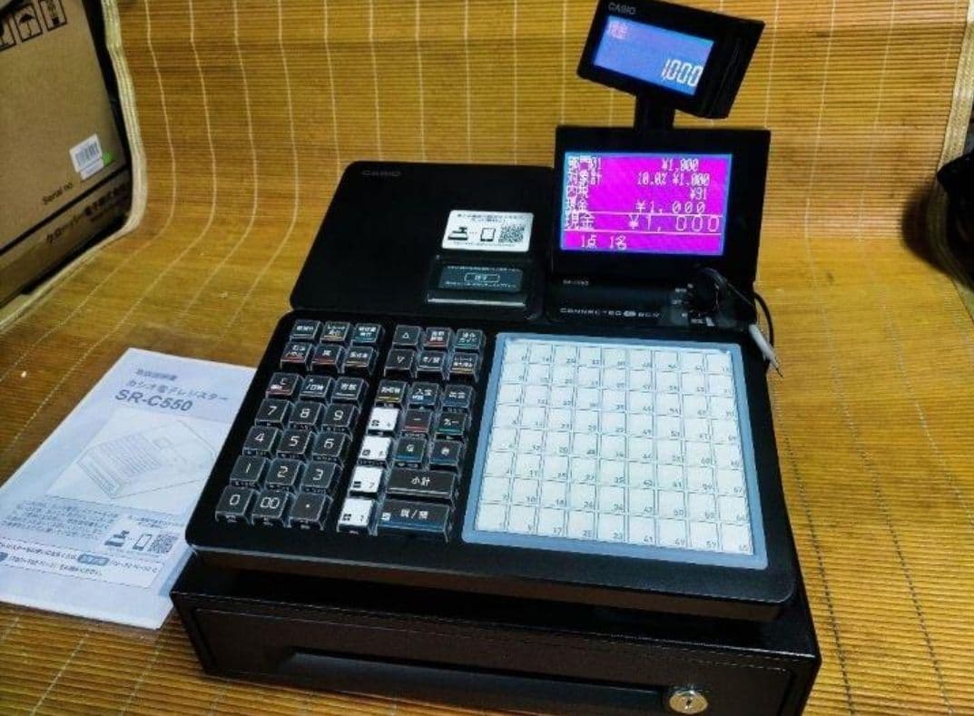 カシオレジスター　SR-C550最新スマホ管理Bluetooth　060003