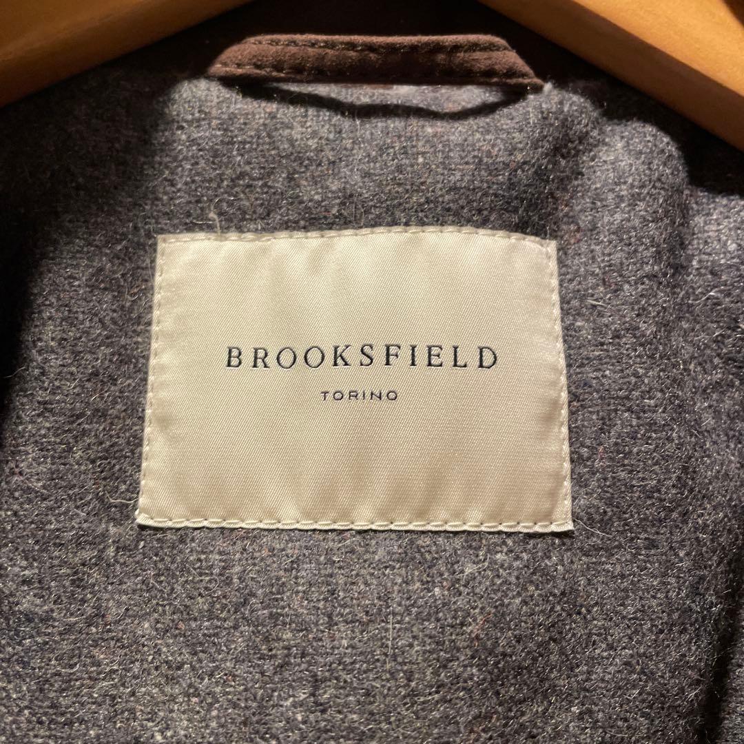 GOLLIPOLIさま専用【ブルックスフィールド】中綿レザーフィールドジャケット