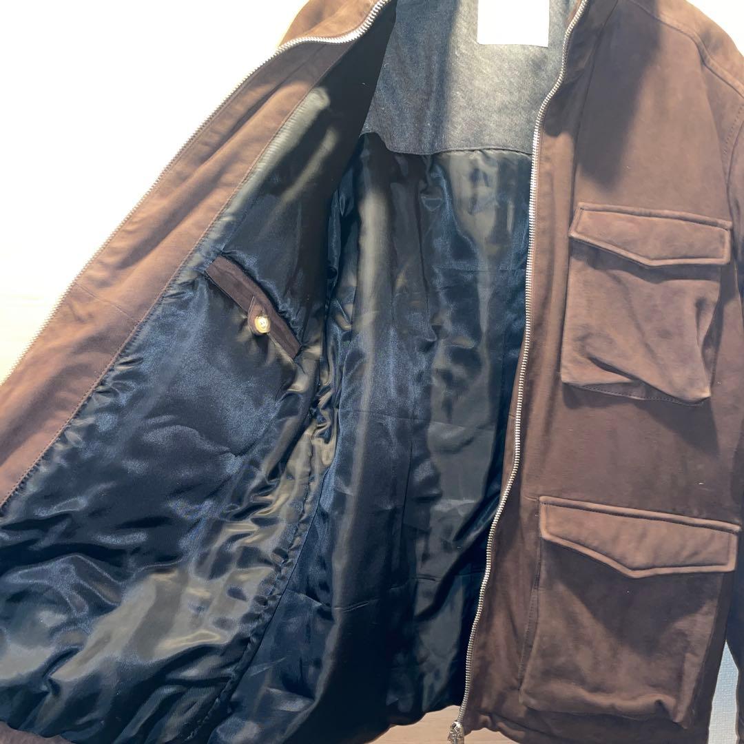 GOLLIPOLIさま専用【ブルックスフィールド】中綿レザーフィールドジャケット