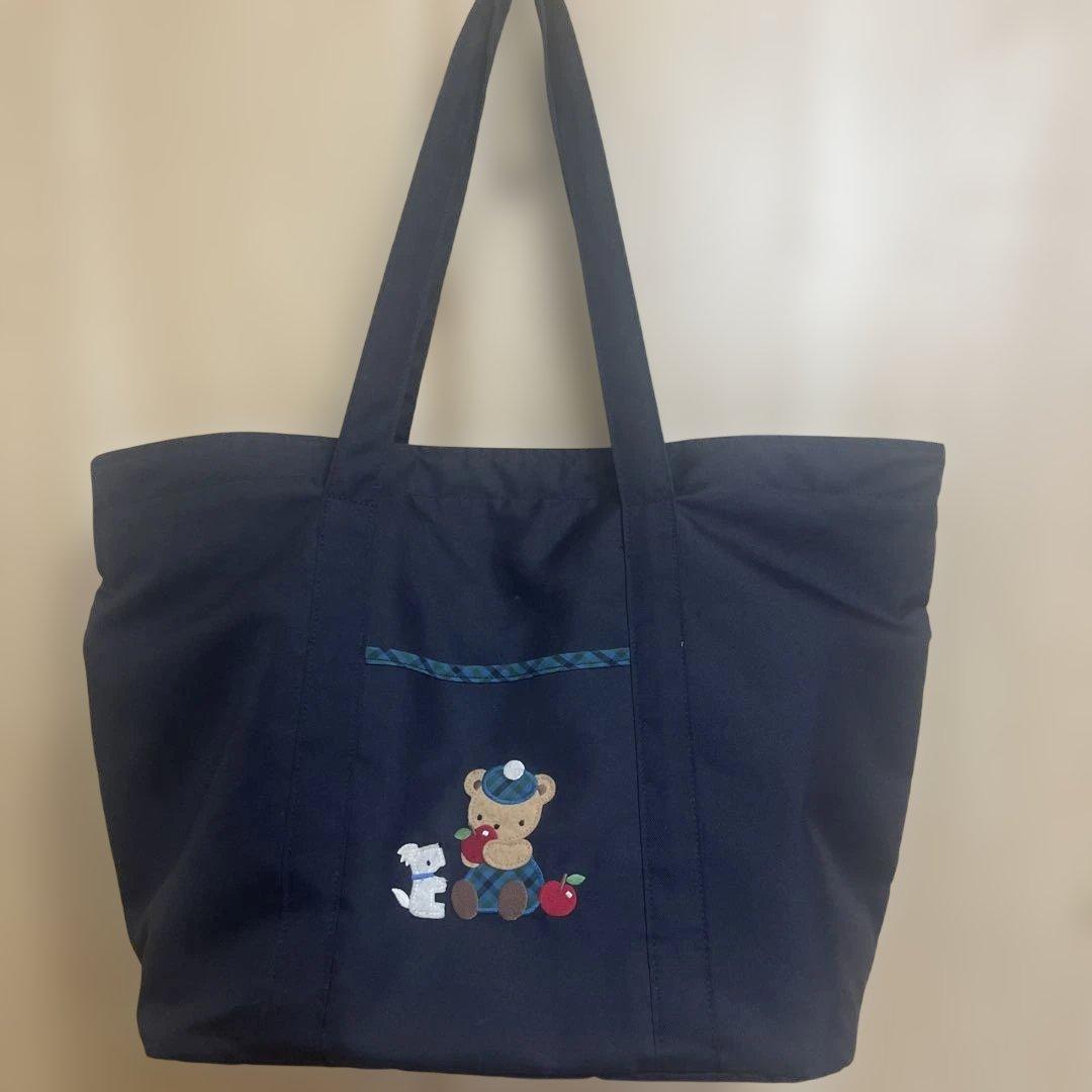 【はらちゃん】ファミリア 産院限定 マザーズバッグ ネイビー トートバッグ