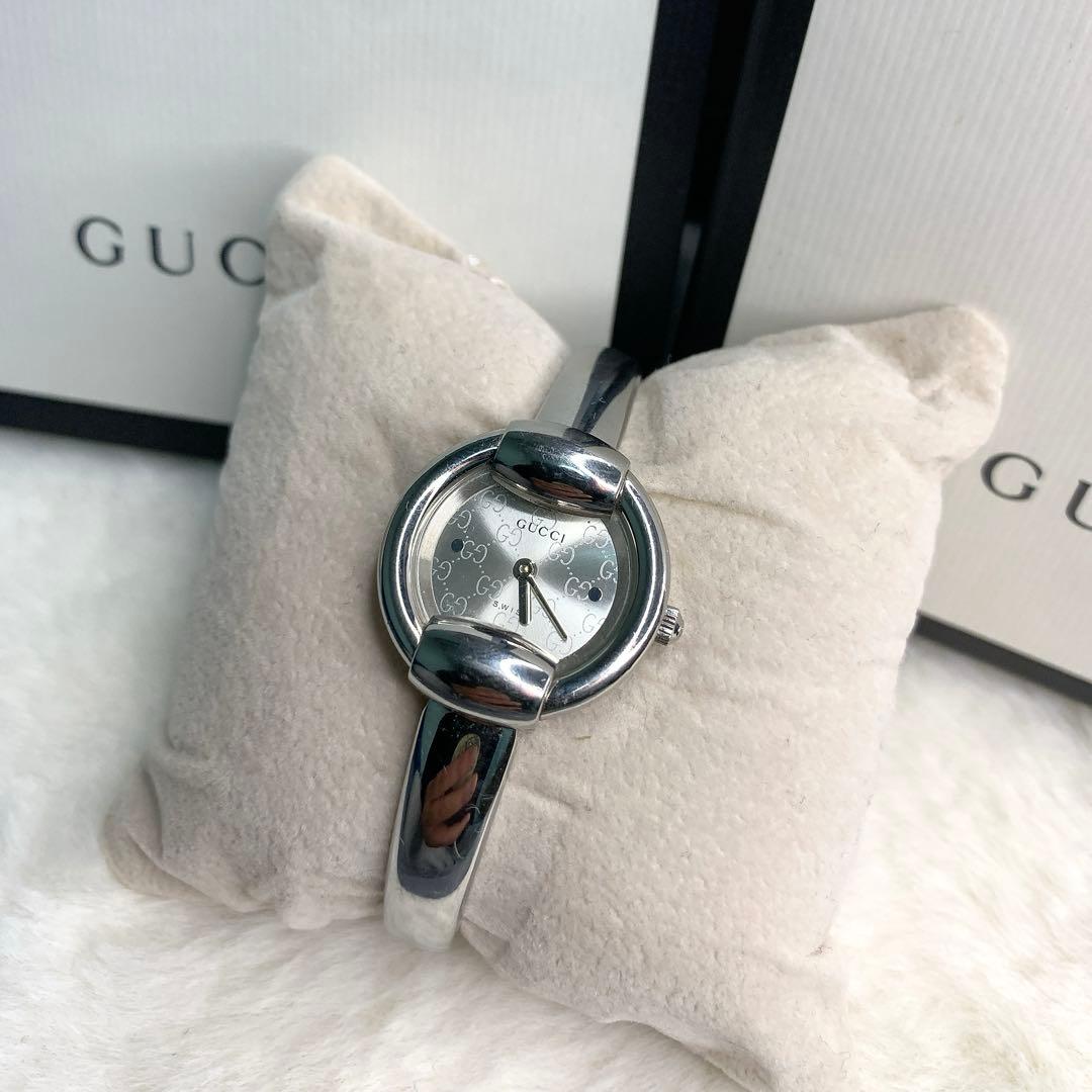 12/21までSALE★GUCCI 1400L 腕時計シルバー GG文字盤