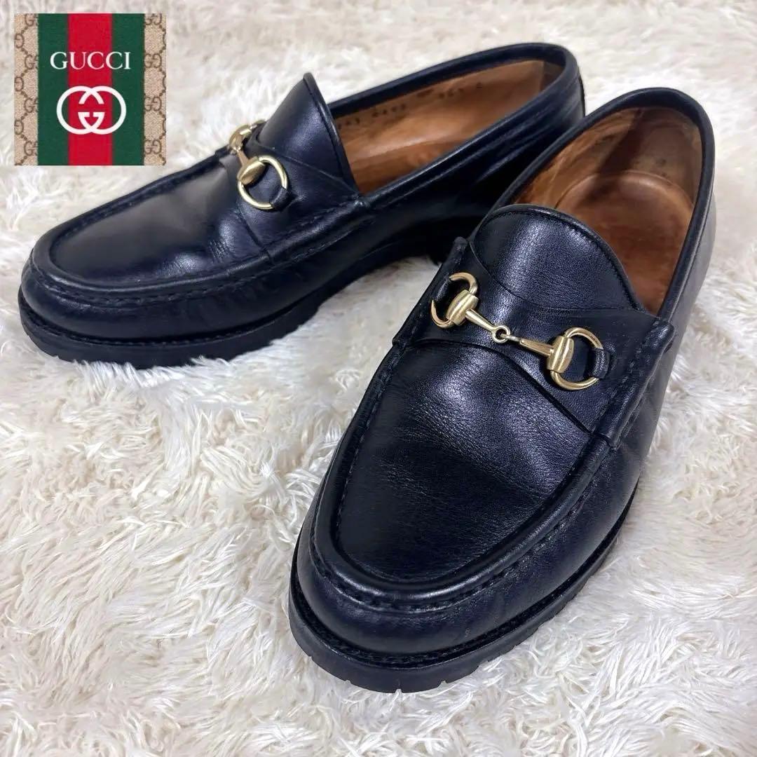 GUCCI グッチ ホースビット ローファー レザー ブラック 36.5 C