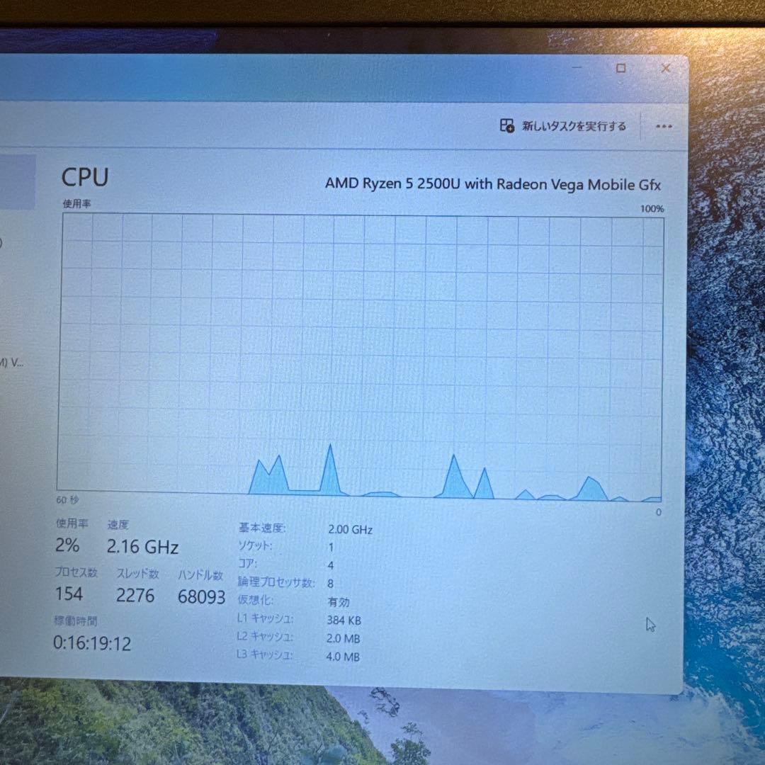 DELL ノートPC Ryzen 5 2500U 8GB 240GB