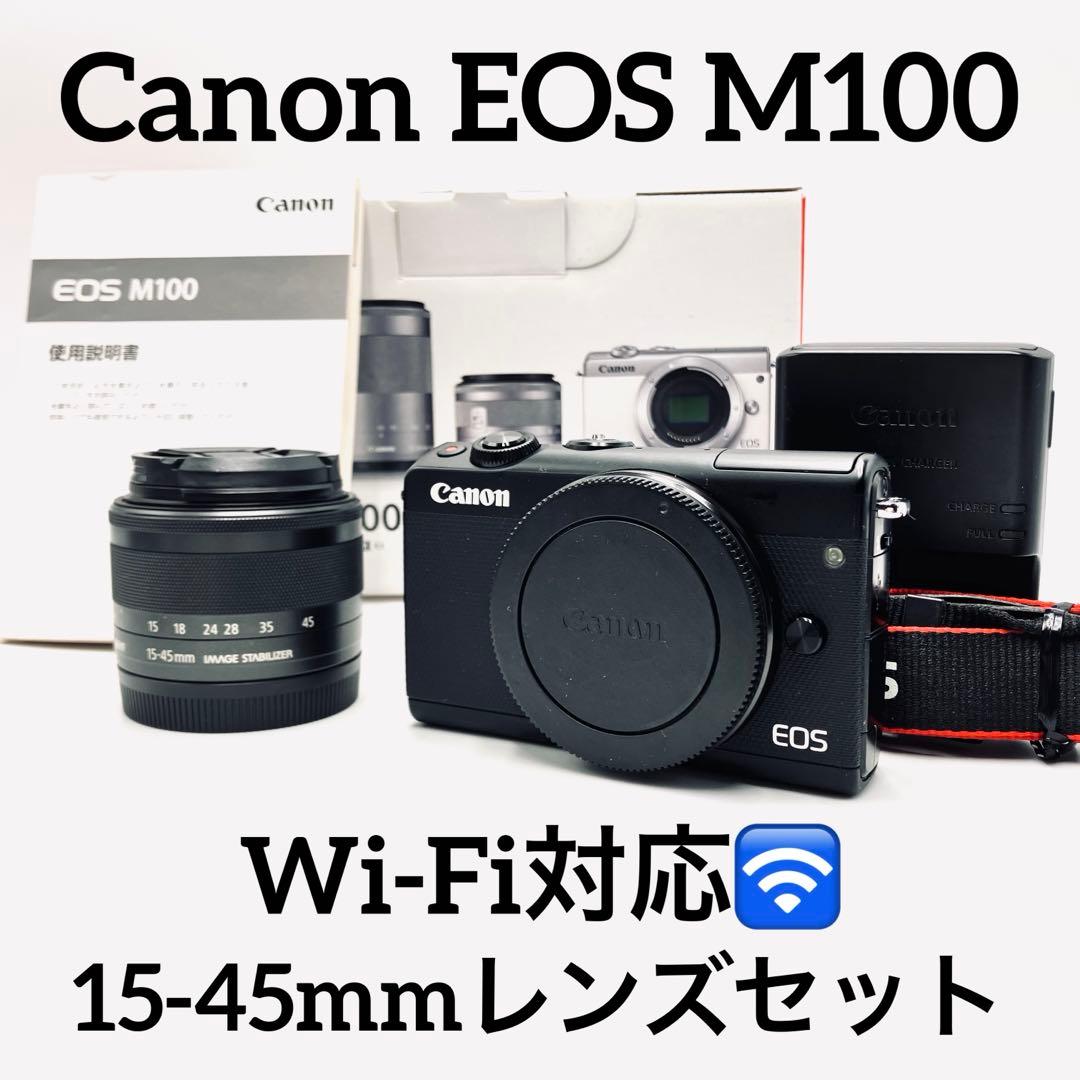 Canon EOS M100 ブラック　15-45mmレンズキット
