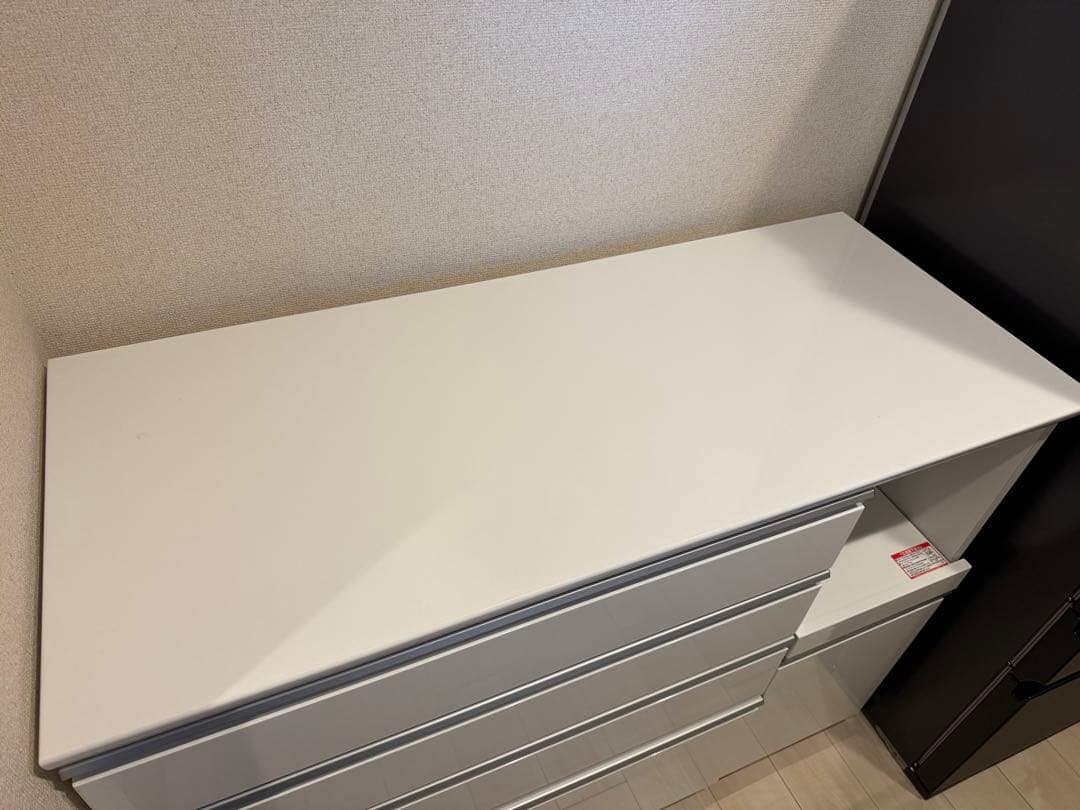 ニトリ　リガーレ　ホワイト 4段引き出し キッチンラック