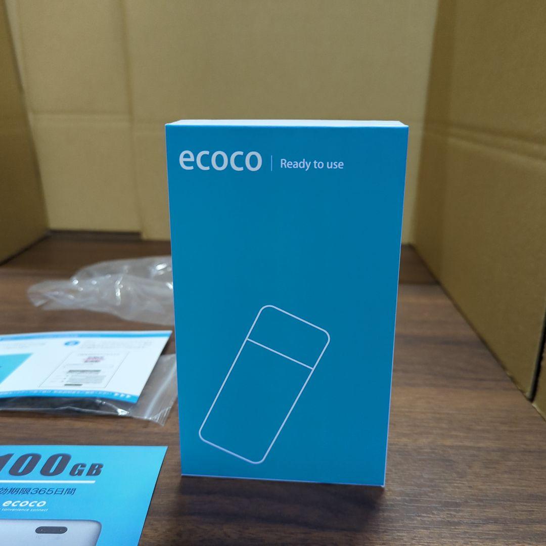 ecoco バッテリーレス ポケットWiFi 100GB付 TD10 新品