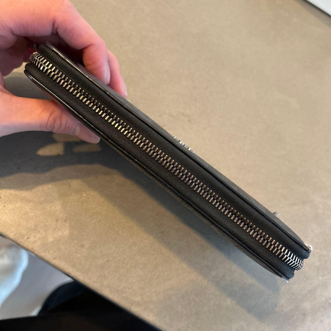 Dior ブラック ダイヤモンドパターン 長財布