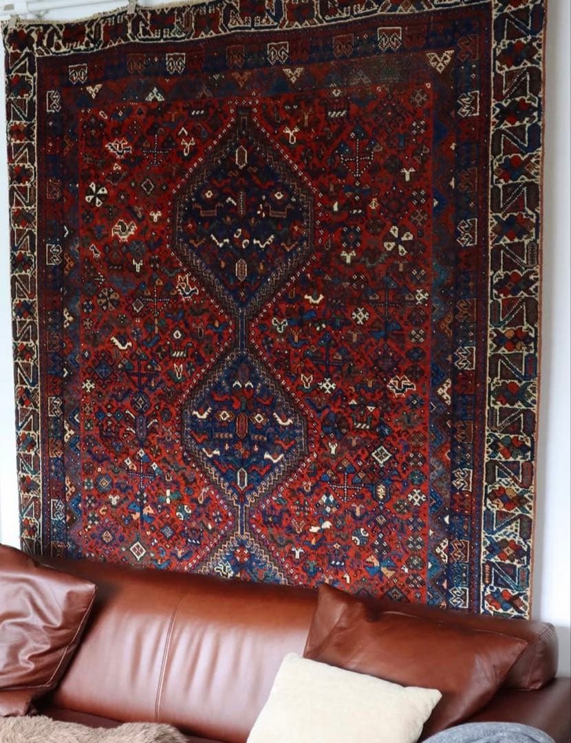 シラーズ　トライバルラグ　ヴィンテージラグ