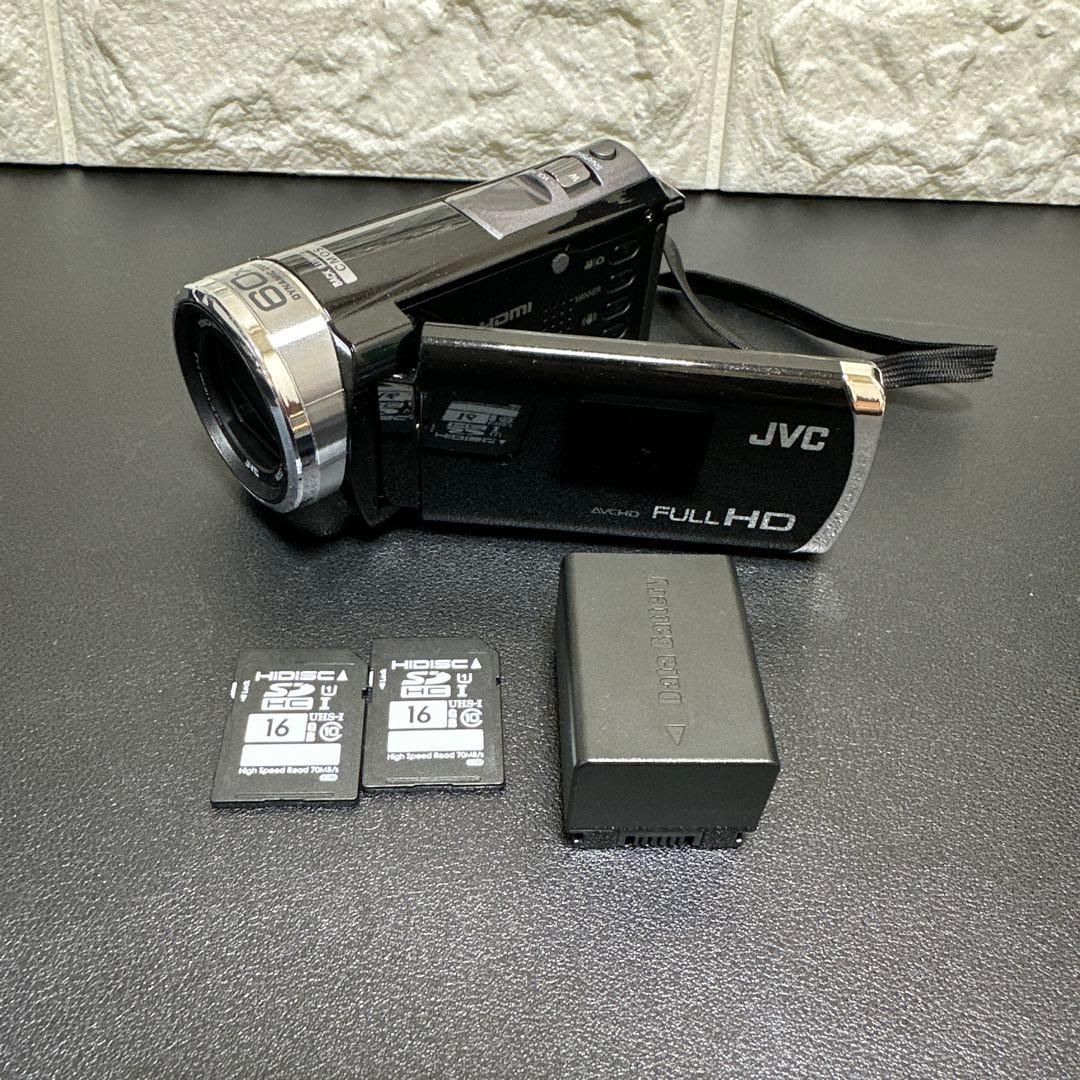 美品　JVC Everio GZ-HM199-B 動作確認済 SDカード付き