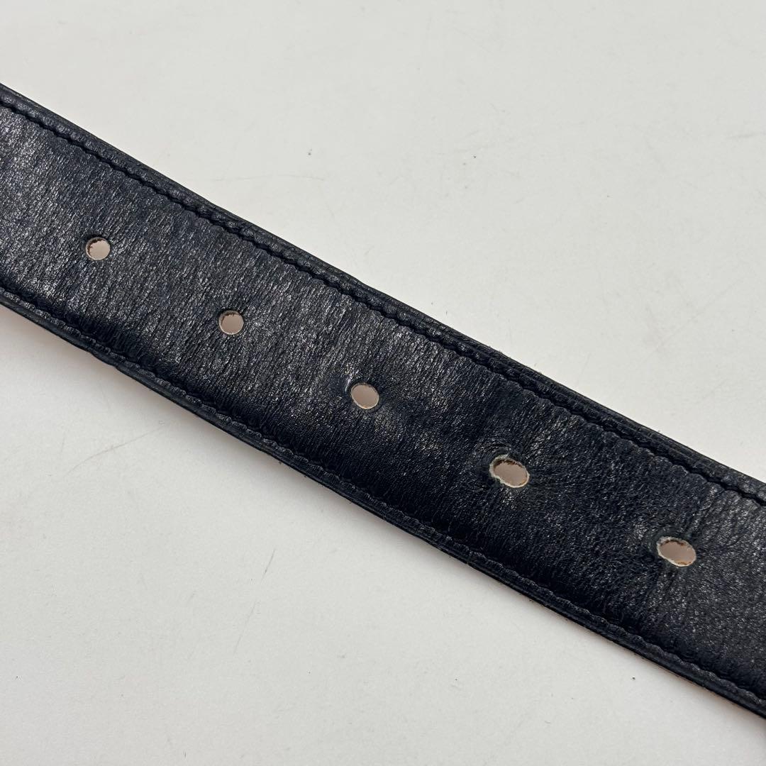 HERMESエルメス リバーシブル レザーベルト ウエス95 ブラック ブラウン