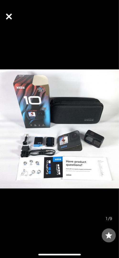 GoPro HERO10 Black SDカード2枚　トラベルキット