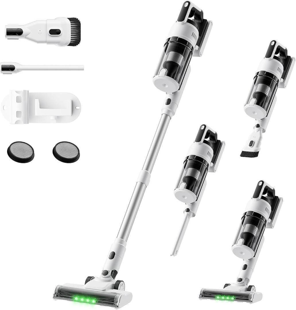 掃除機 コードレス 75kPa強力吸引 自立式 スタンド不要 軽量 スティック