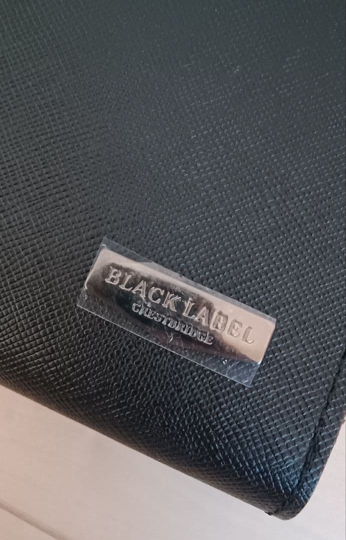 【新品箱ショップ袋付】インサイドクレストブリッジチェック ラウンドジップ 長財布