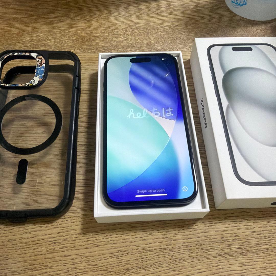 iPhone15 128GB ブラック　擦り傷ありSIMフリー