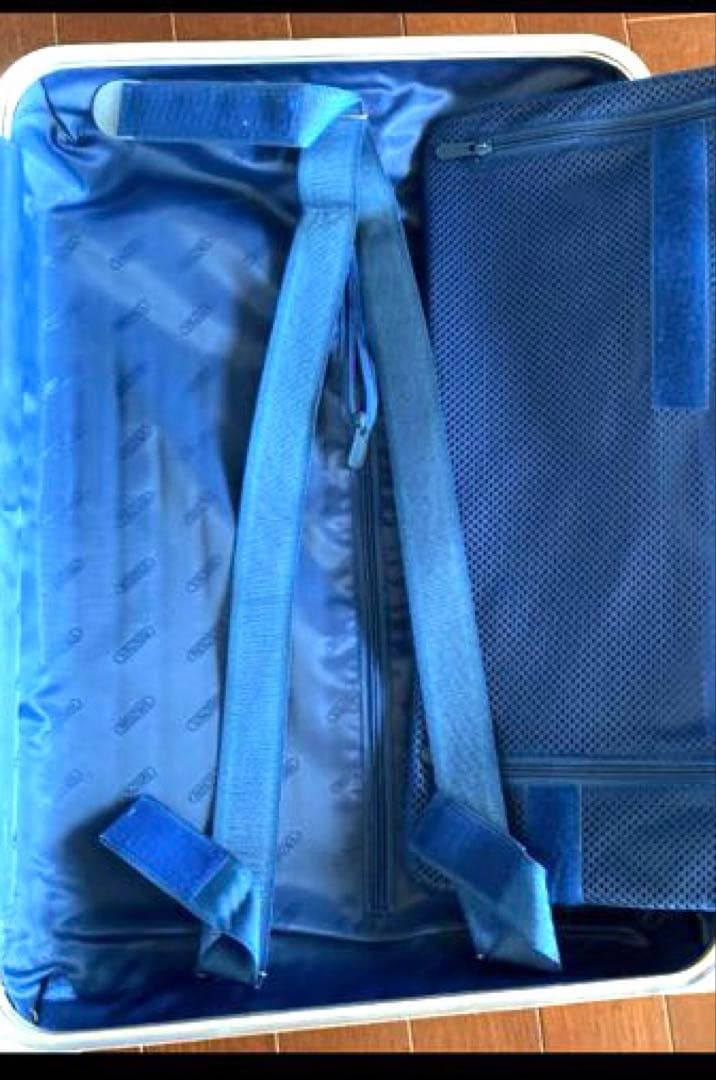 ［超レア」廃盤 ２輪 RIMOWA トパーズ　32L 青ロゴ