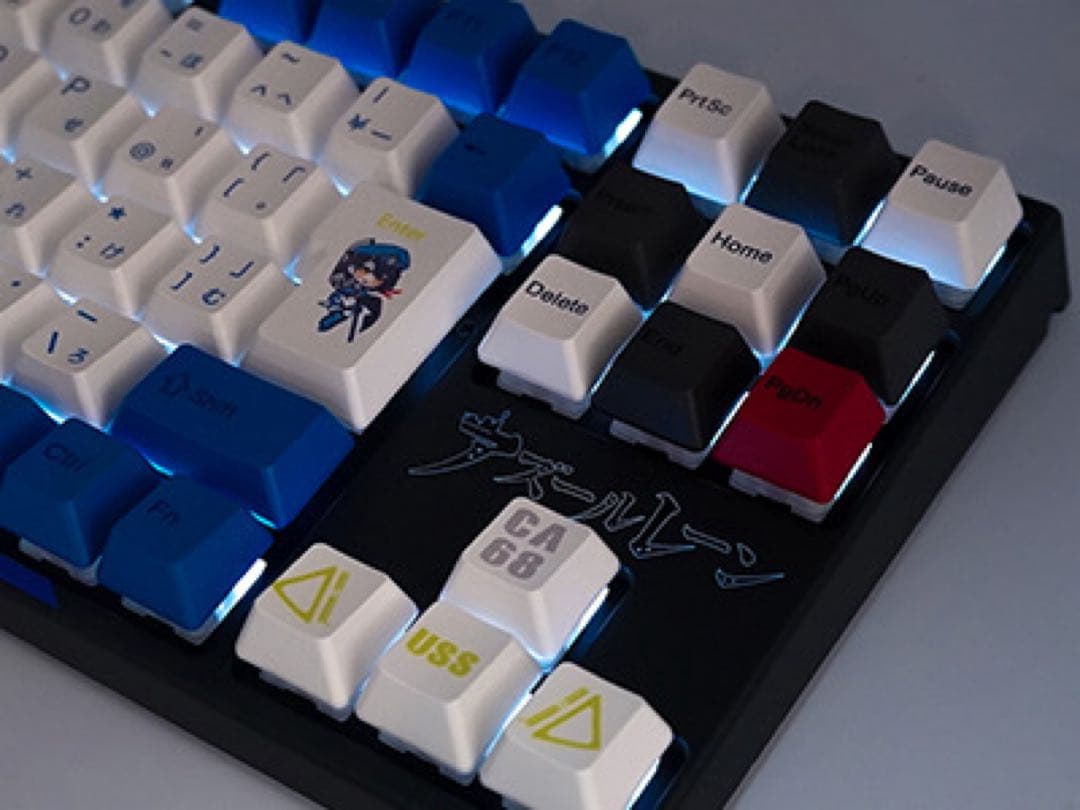 アズレン×ふもコレ ボルチモアモデル キーボード ローズ軸VARMILO