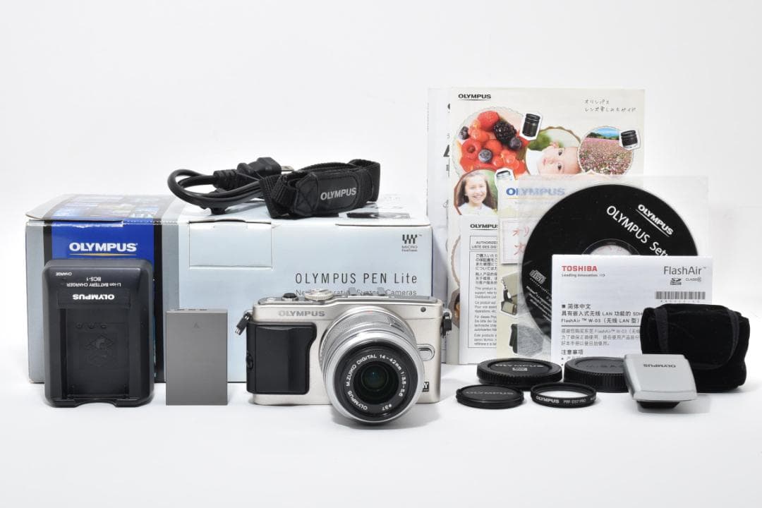 オリンパス OLYMPUS PEN Lite E-PL5 標準レンズセット取説付