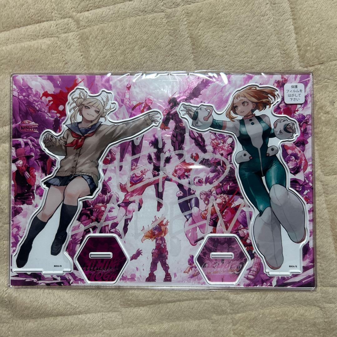 ヒロアカ展 原画展 アクリルMEGAフィギュア W 麗日お茶子 トガヒミコ